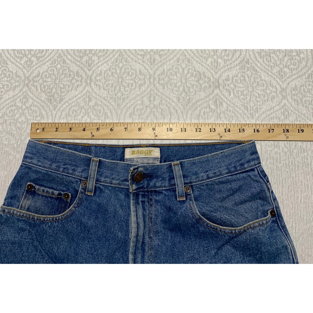 Vintage OLD NAVY Baggy Jeans Blue‎ Denim Mens 32×28 Cotton Made in Mexico - Picture 5 of 8
